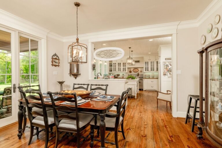 Dining room open to the kitchen at 1331 Bancroft Road, Keller TX